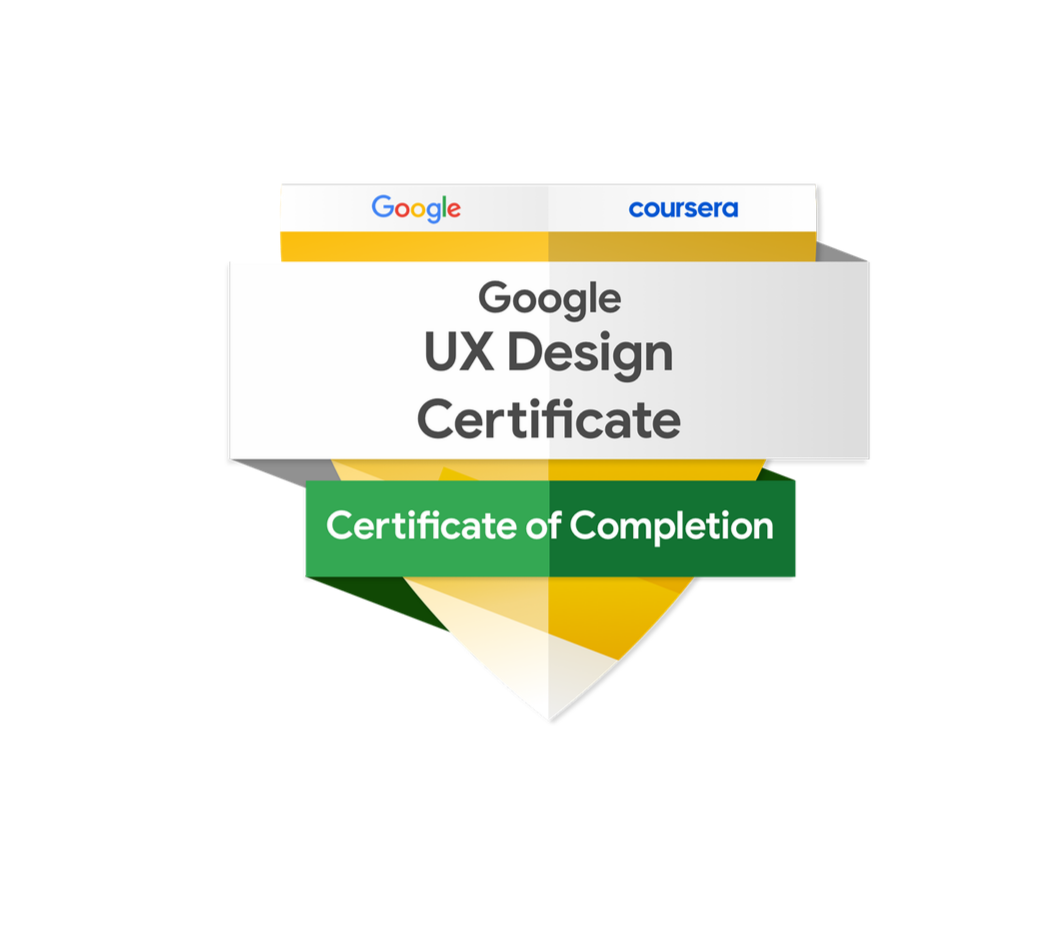 Google UX Design Professional Certificate Badge Burak Erba